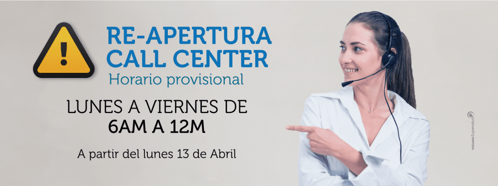 Apertura parcial servicio Call Center